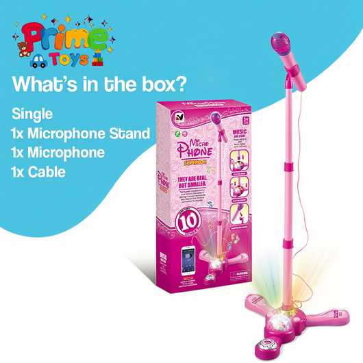 Complete Karaoke Mic Set with LED Stand